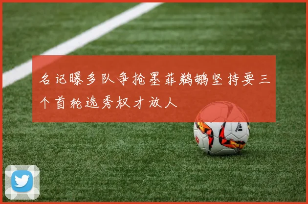 名记曝多队争抢墨菲鹈鹕坚持要三个首轮选秀权才放人